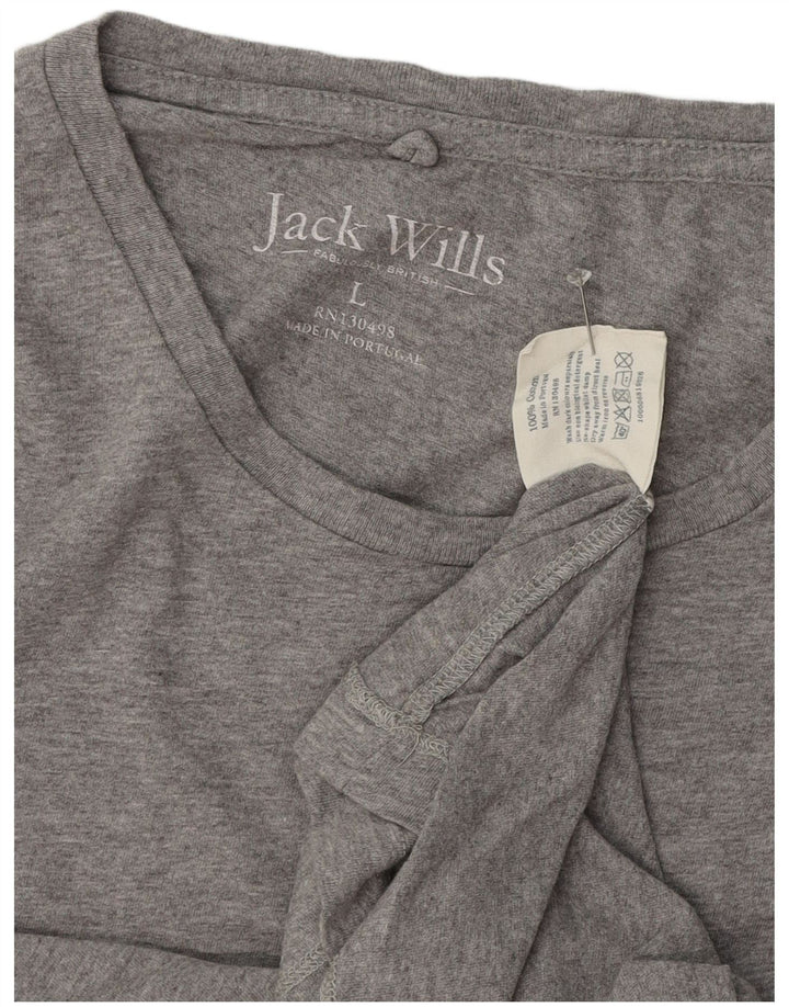 Мужская футболка Jack Wills, большой серый хлопок