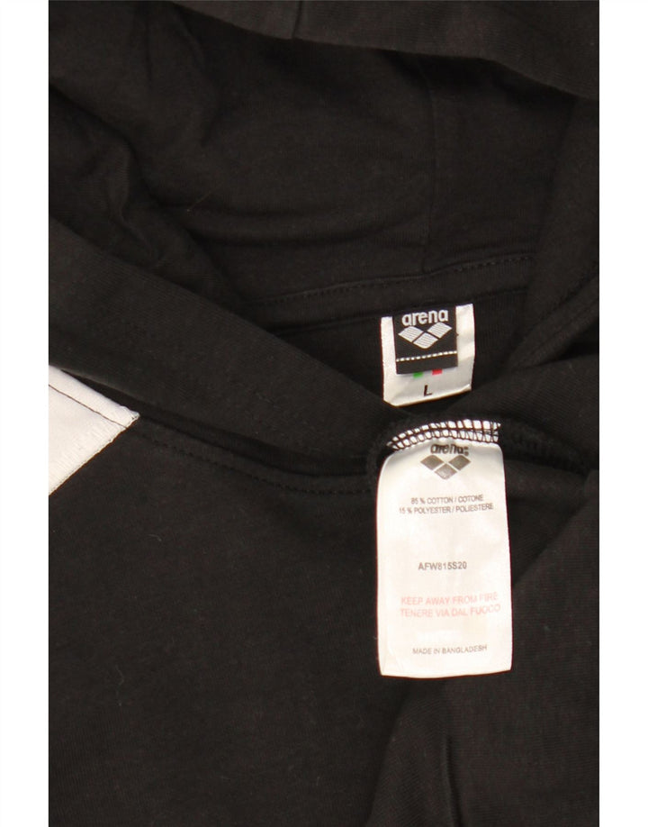 Женский джемпер с капюшоном ARENA UK 16, большой черный цвет с цветными блоками