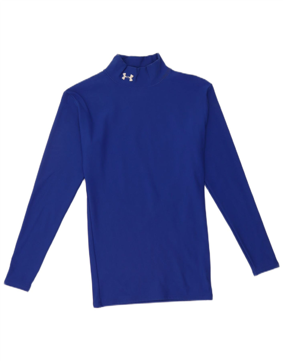 UNDER ARMOUR Womens Top Long Sleeve UK 8 Small Blue Nylon
