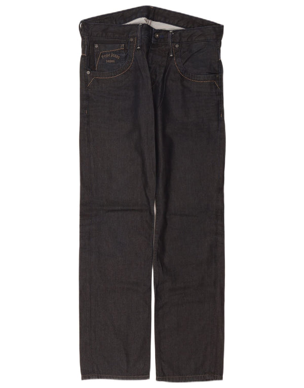 PEPE Jeans Мужские прямые джинсы W32 L32 Темно-синий хлопок