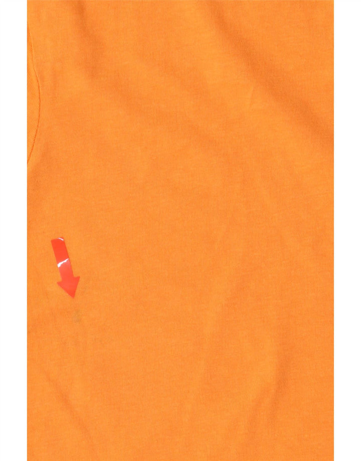 ZARA Womens T-Shirt Top UK 12 Medium Orange Vintage Zara and Second-Hand Zara from Messina Hembry 