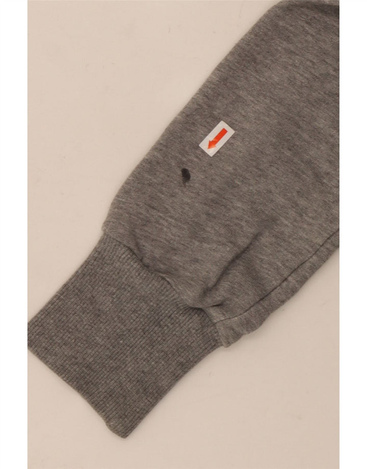 Женский спортивный костюм PUMA Top Jacket UK 12, хлопок среднего серого цвета с цветочным принтом