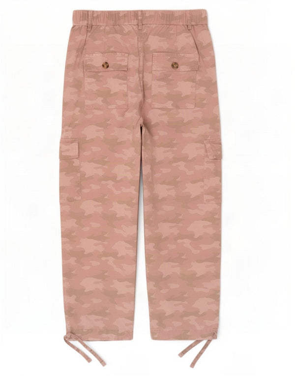 Женские укороченные брюки карго Marks & Spencer UK 10, маленькие W28 L23, розовые