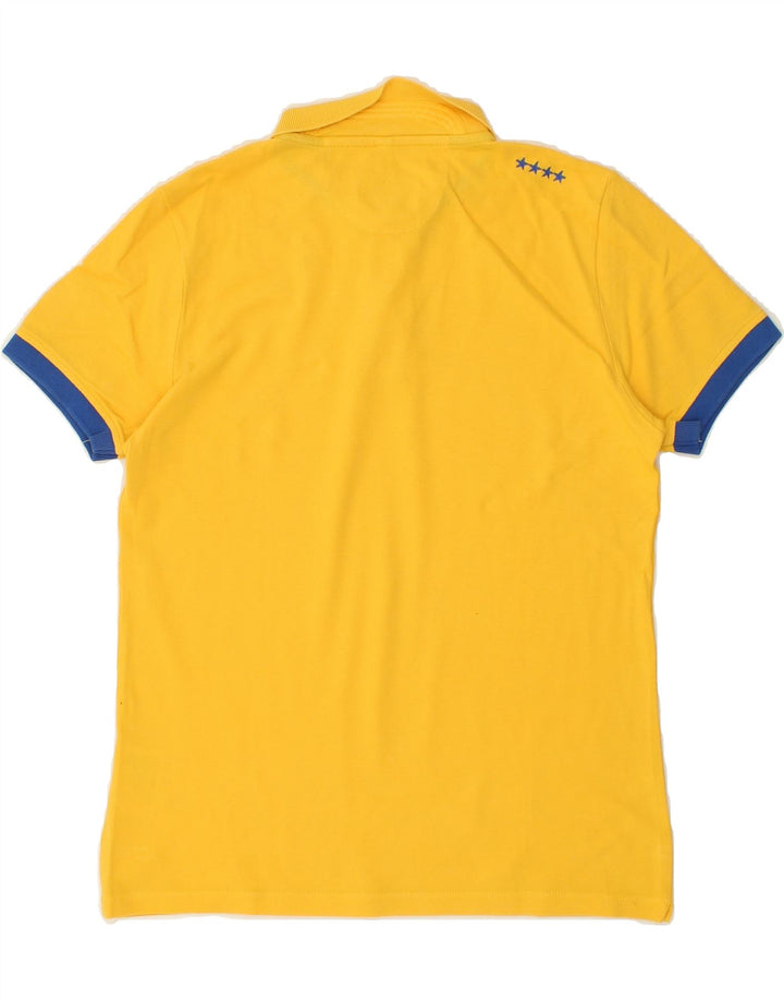 INVICTA Boys Polo Shirt 13-14 Years Yellow Cotton Vintage Invicta and Second-Hand Invicta from Messina Hembry 