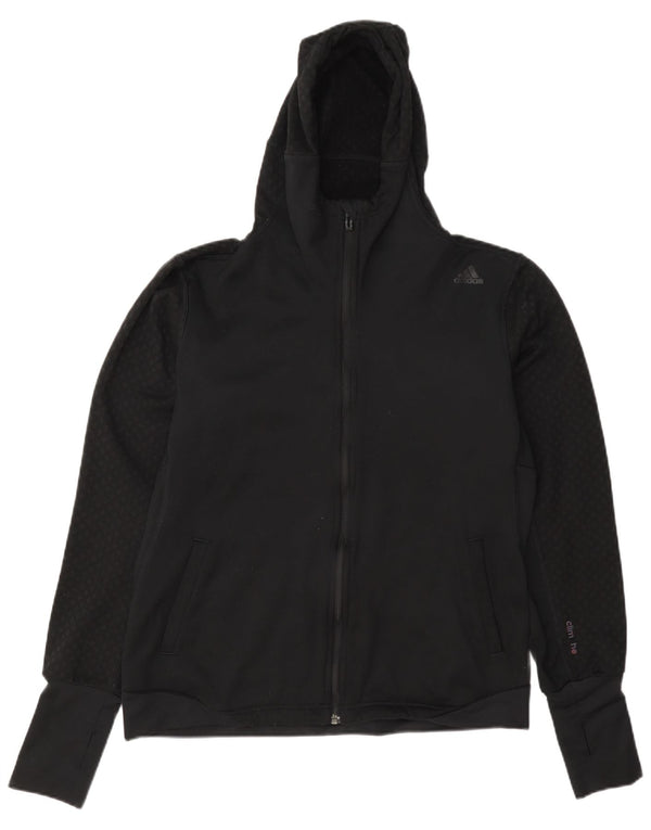 Женский свитер с капюшоном на молнии Adidas Climashell UK 12/14, средний черный