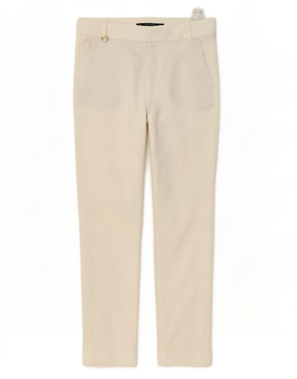 Женские узкие брюки чинос Zara EU 34 2XS W24 L28, белый хлопок