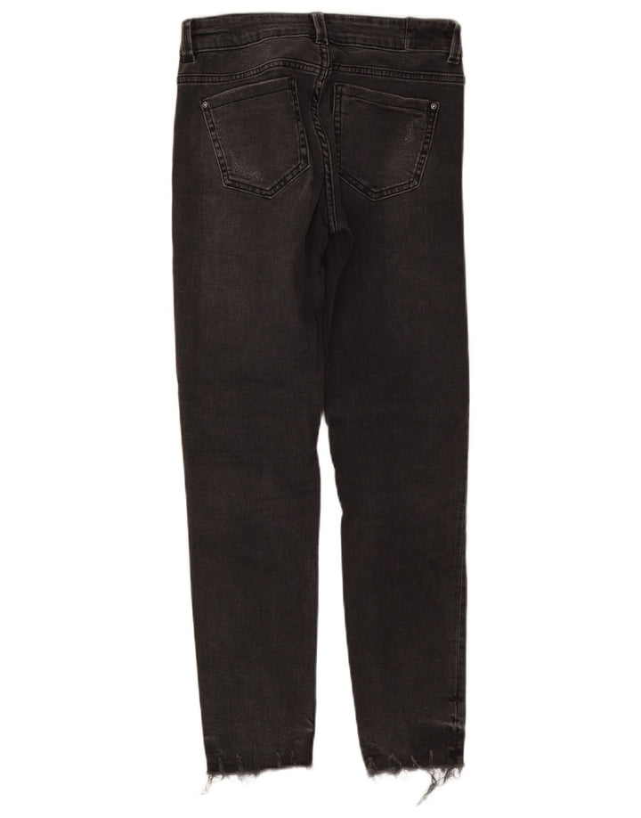 Женские потертые узкие джинсы ZARA EU 34 2XS W24 L25 Серые
