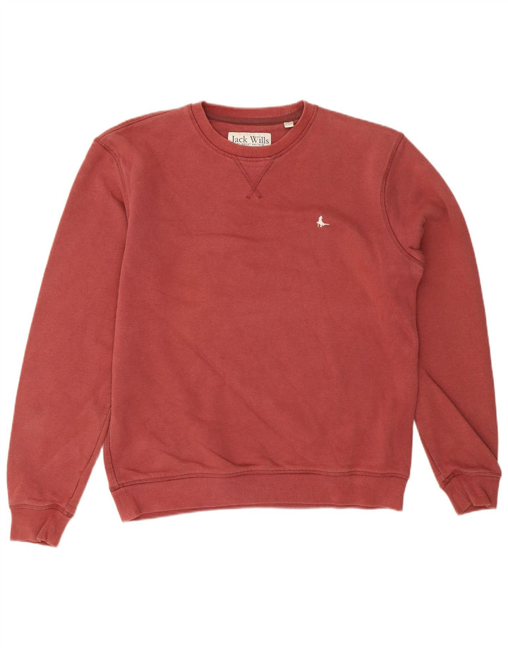 Мужской свитшот Jack Wills, джемпер среднего цвета, бордовый хлопок, хлопок