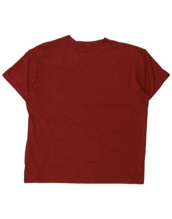 Мужская футболка Columbia Top XL бордового цвета из полиэстера