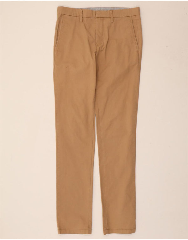 Tommy Hilfiger Mens Slim Chino Trousers W29 L32 Beige Cotton