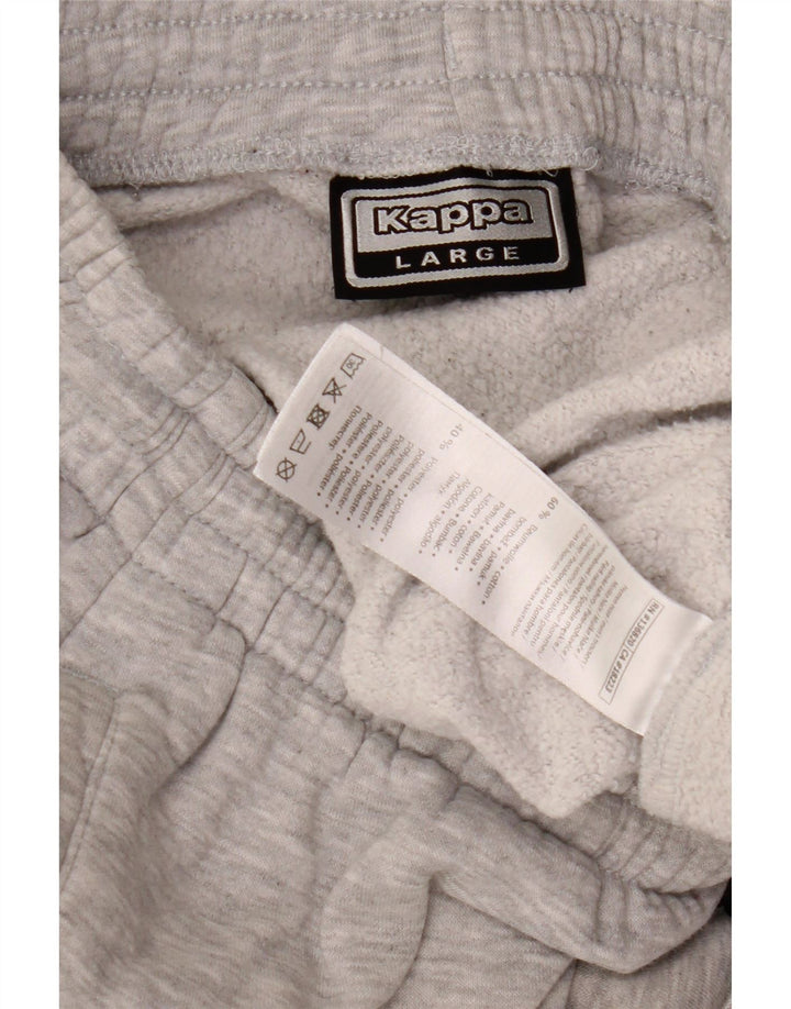 Мужские спортивные брюки Kappa с графическим принтом, брюки для бега, большие серые хлопковые брюки