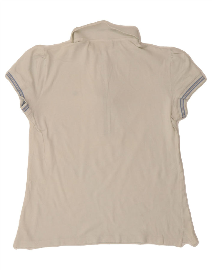 FAY Womens Polo Shirt UK 12 Medium White Vintage Fay and Second-Hand Fay from Messina Hembry 