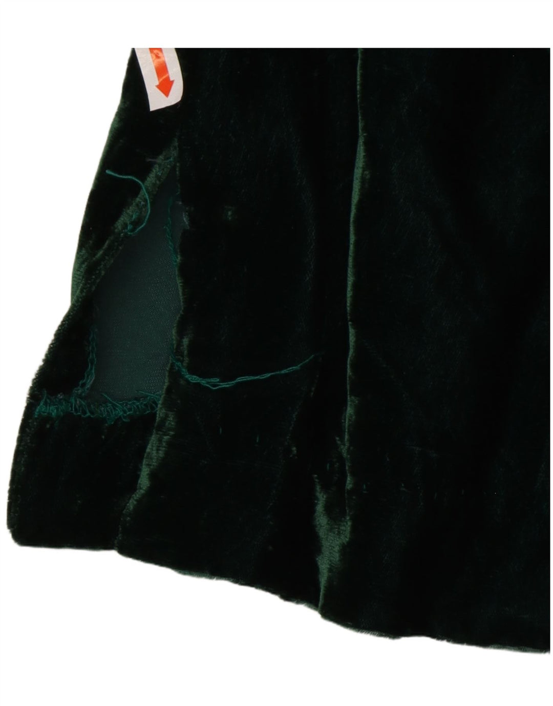 Женская бархатная рубашка-пуловер VINTAGE США 8, средний зеленый цвет