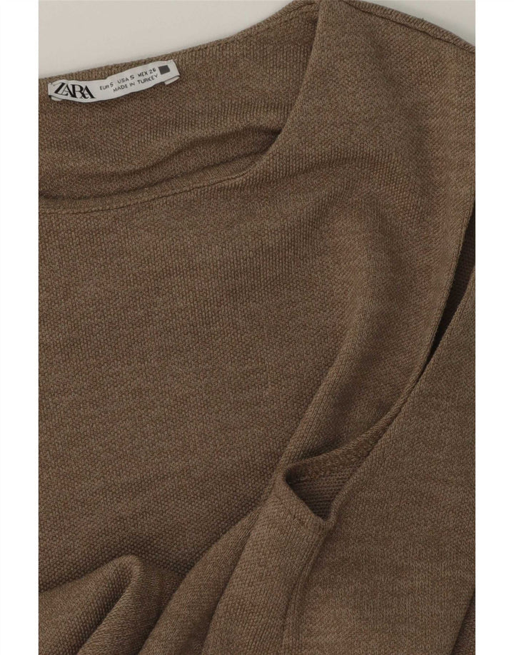 Женский жилет Zara Top UK 10, маленький бежевый