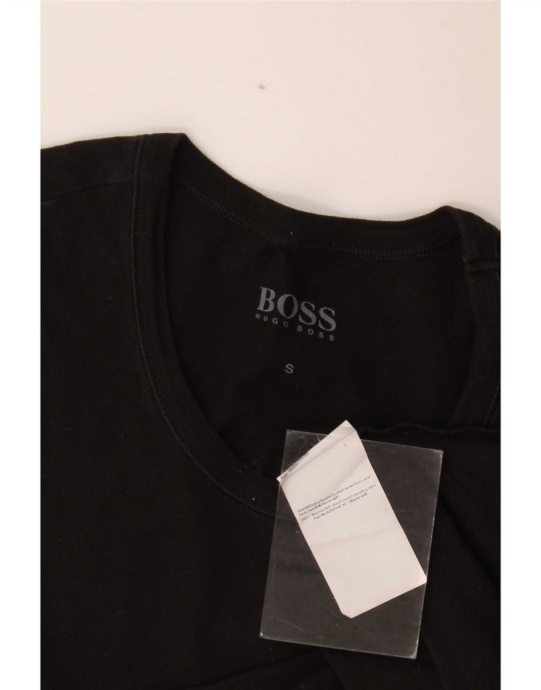 Мужская футболка Hugo Boss, маленький черный хлопок