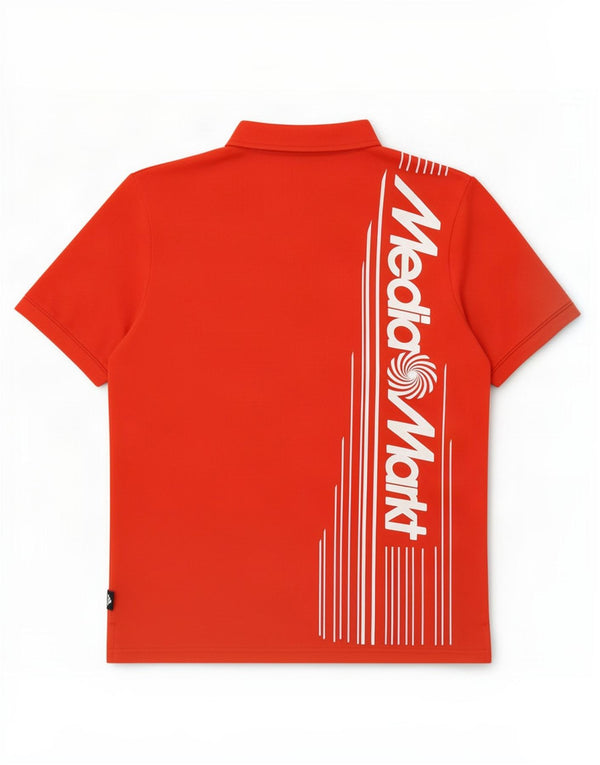 Adidas Womens Graphic Polo Shirt UK 18 XL Red Pinstripe Polyester