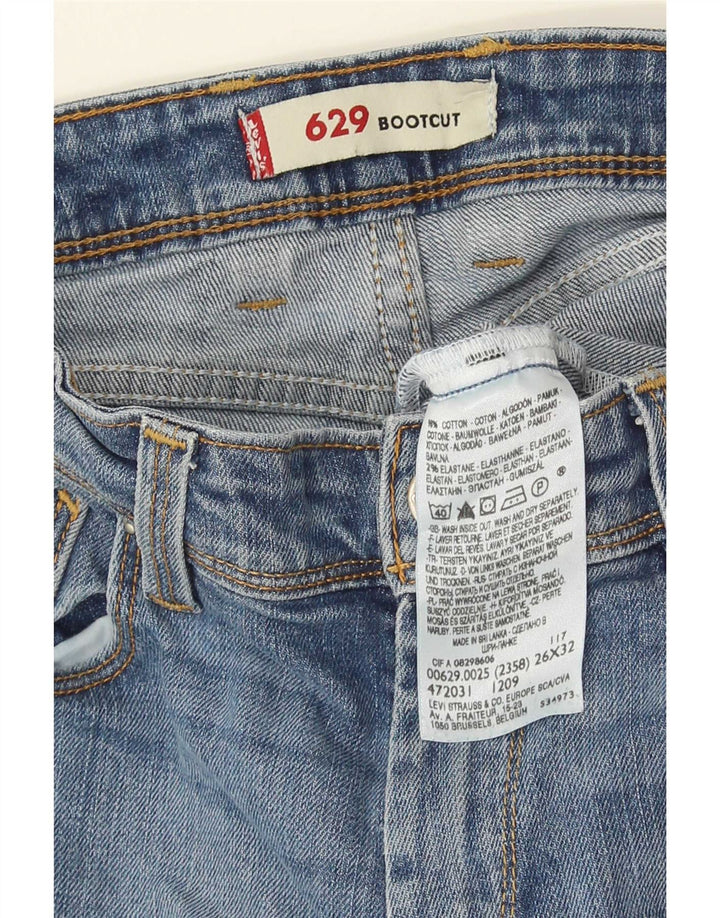 Женские джинсы Levi's 629 Bootcut W26 L32 Синие, хлопок