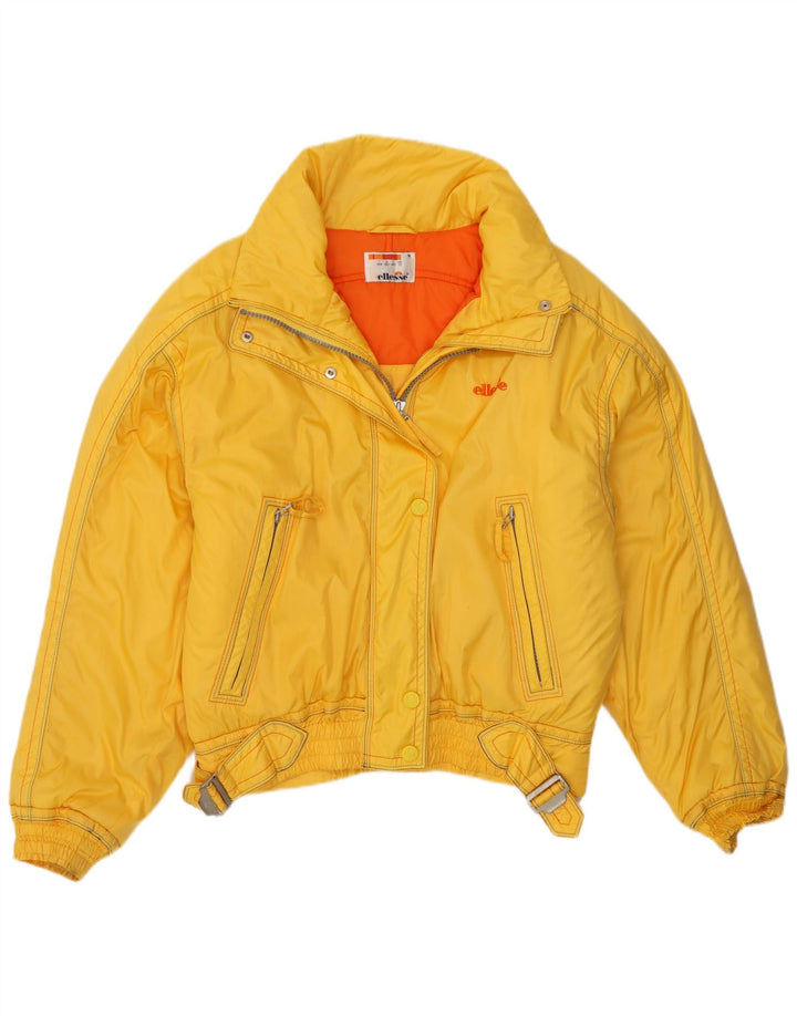 Женская лыжная куртка Ellesse Oversized с капюшоном UK 12, средний желтый полиамид