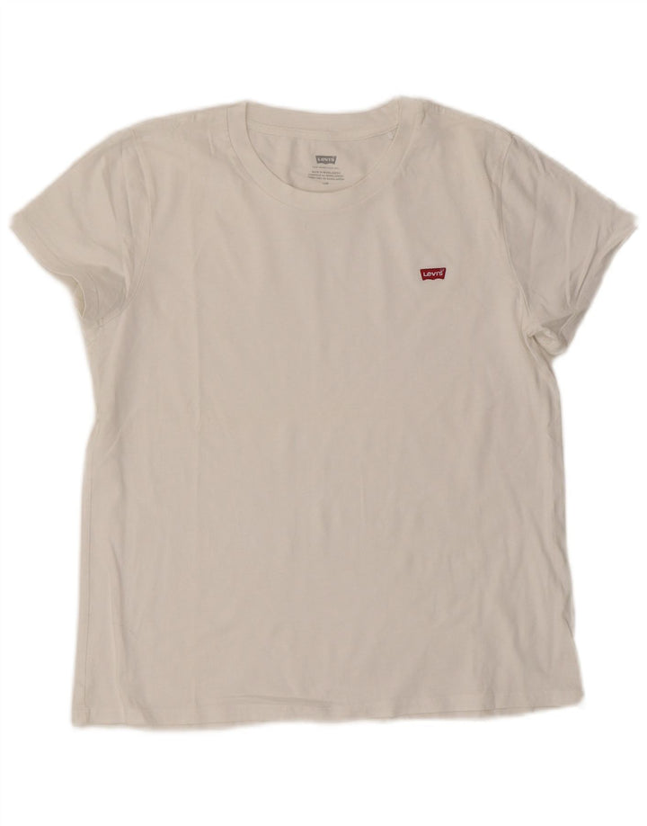 Женская футболка Levi's Top UK 14, большая белая