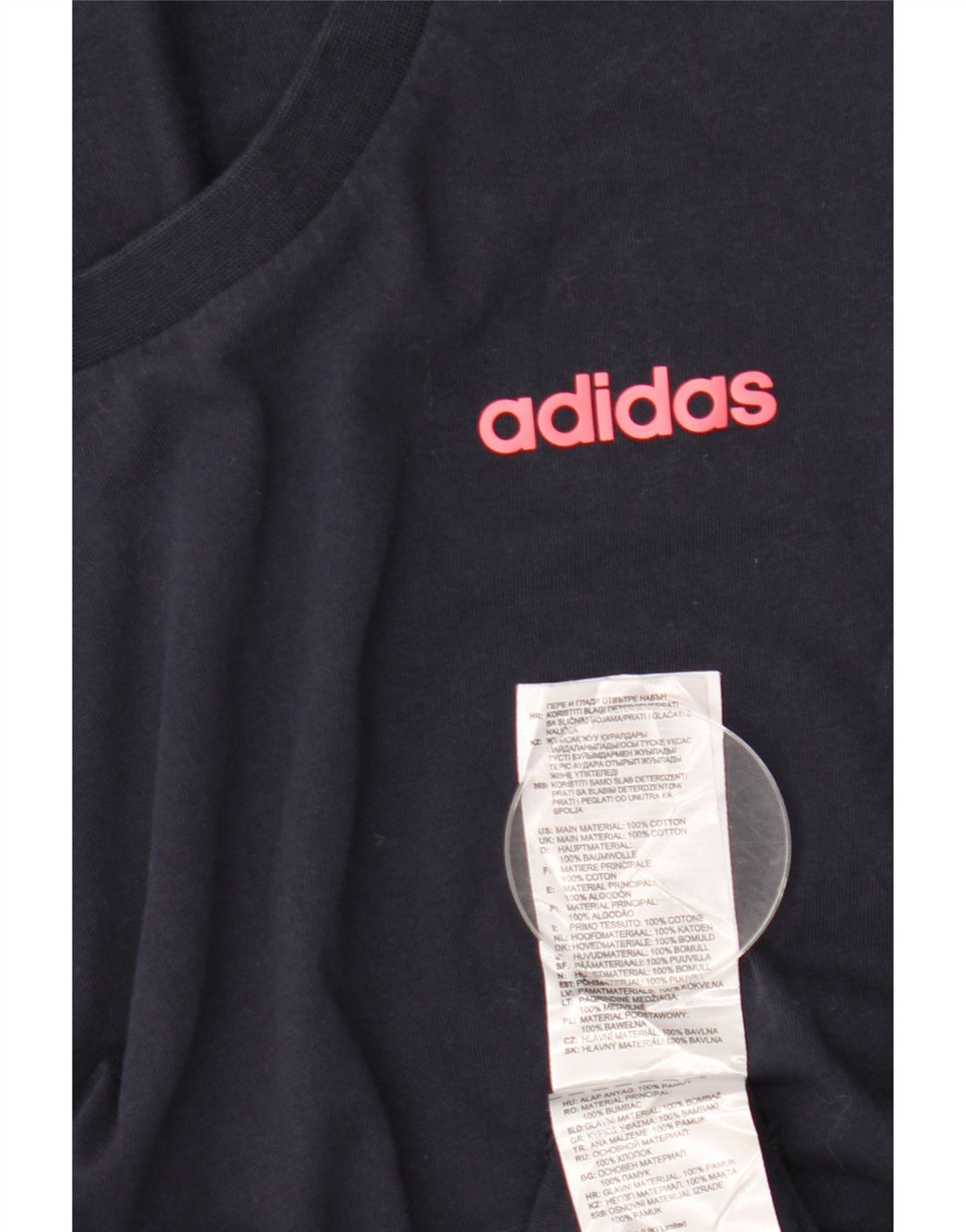 Женская футболка ADIDAS Top UK 12 Medium Navy Blue Хлопок
