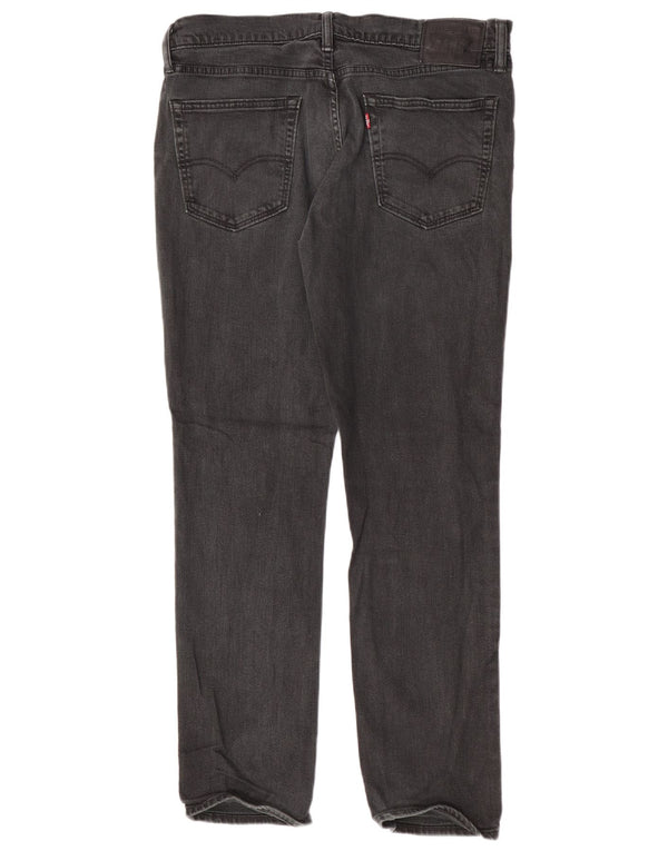 Мужские узкие джинсы Levi's W36 L32, черный хлопок