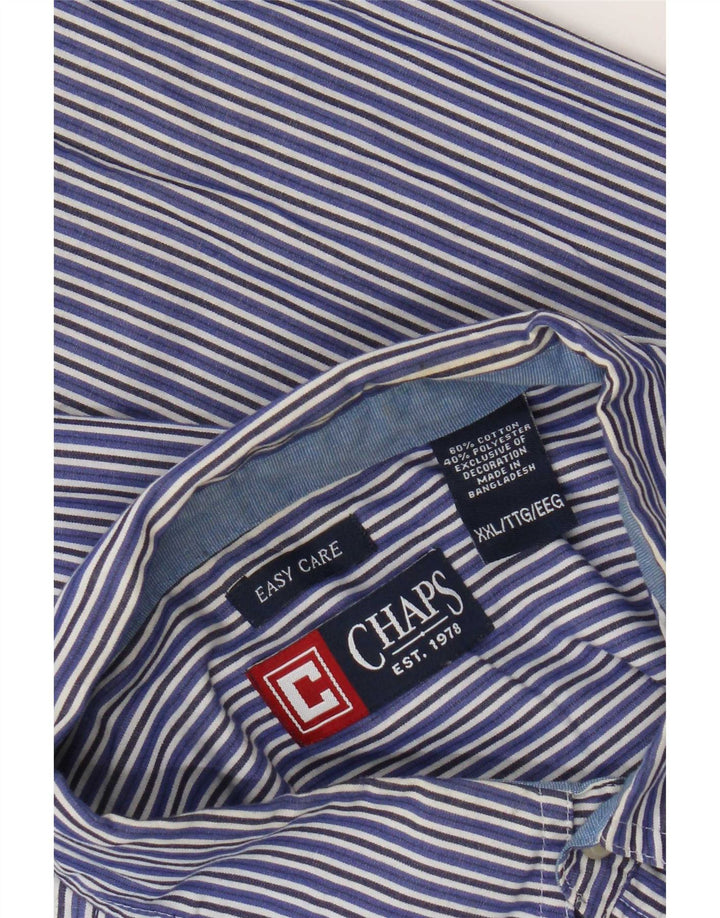 Мужская рубашка Chaps 2XL из хлопка в синюю полоску