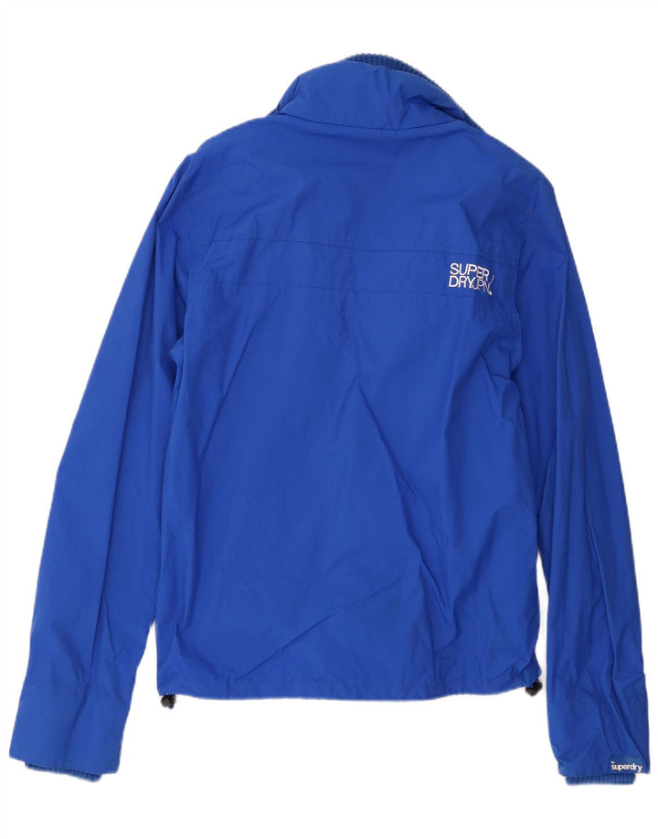 Superdry Мужская куртка-дождевик UK 36, маленький синий нейлон