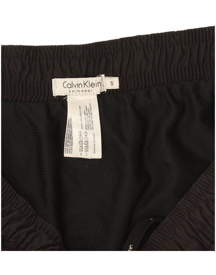Calvin Klein Мужские шорты для плавания с рисунком, черные, полиэстер