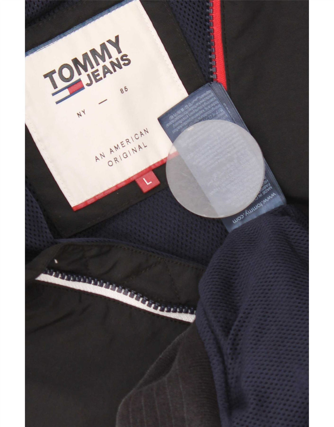 Мужской бомбер Tommy Hilfiger UK 40, большой черный нейлон