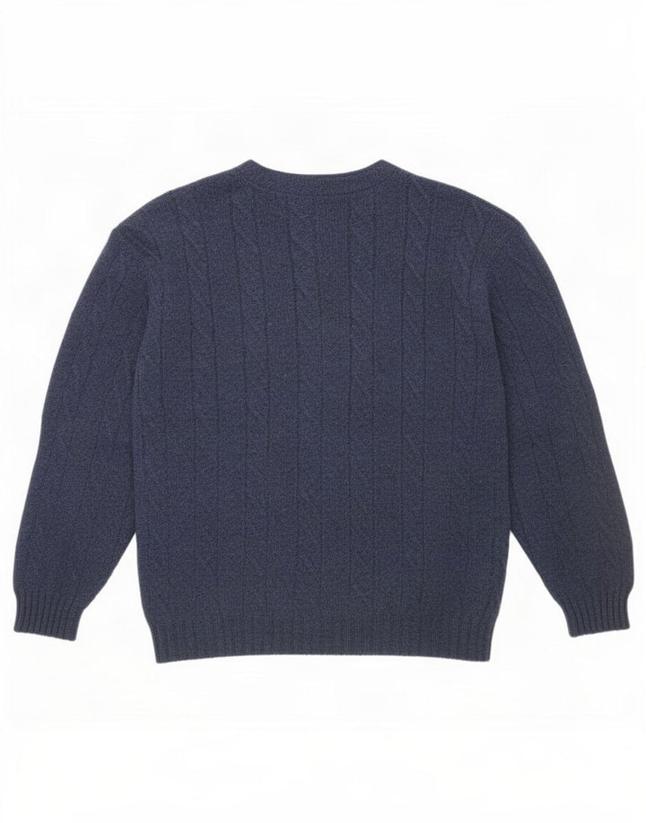 Мужской кардиган Burlington IT 48 Medium Navy Blue Wool