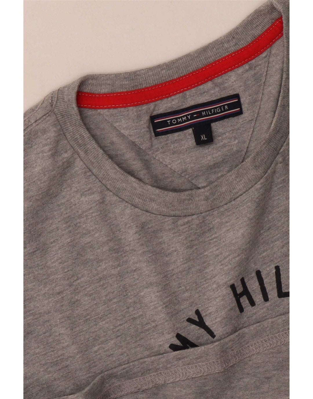 Tommy Hilfiger Мужская футболка с рисунком Top XL Серая в крапинку