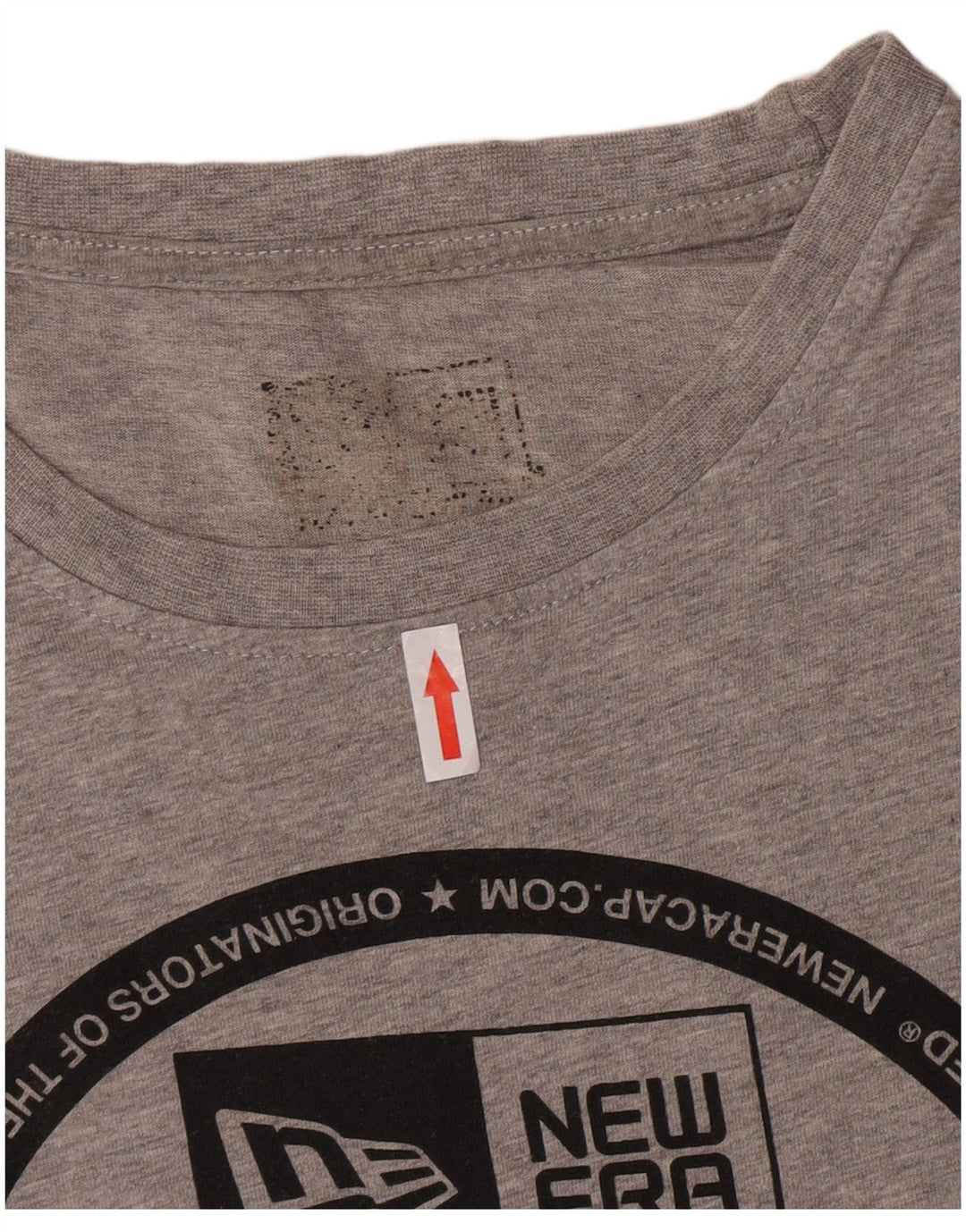 Мужская футболка с рисунком New Era, большой серый хлопок