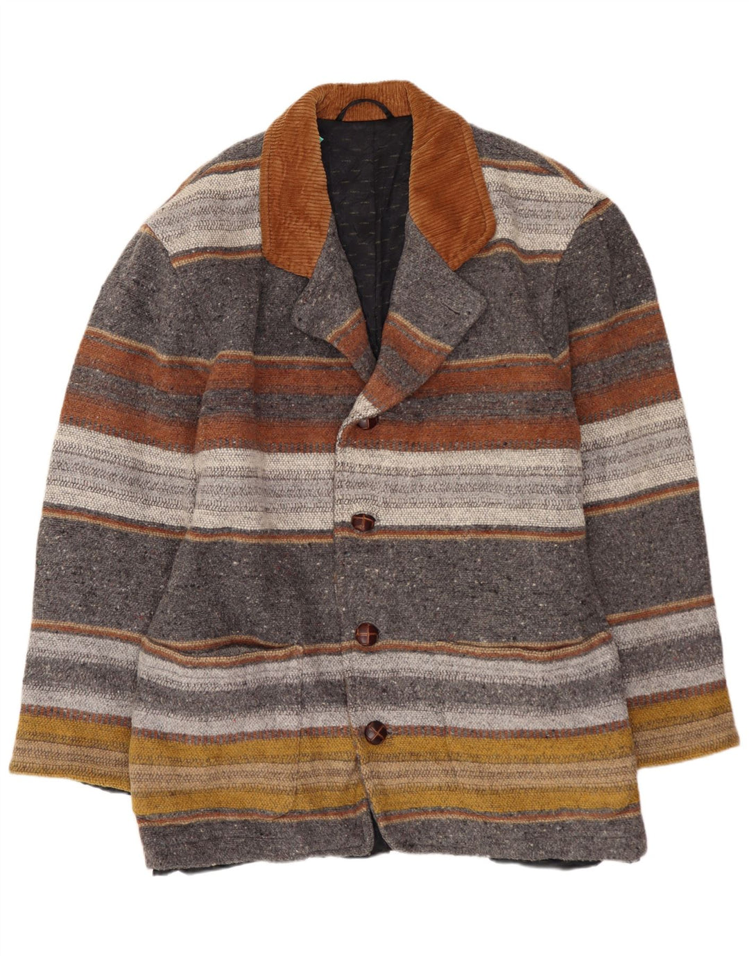 ВИНТАЖНЫЙ мужской пиджак на 4 пуговицах, Великобритания, 40, большие разноцветные полоски