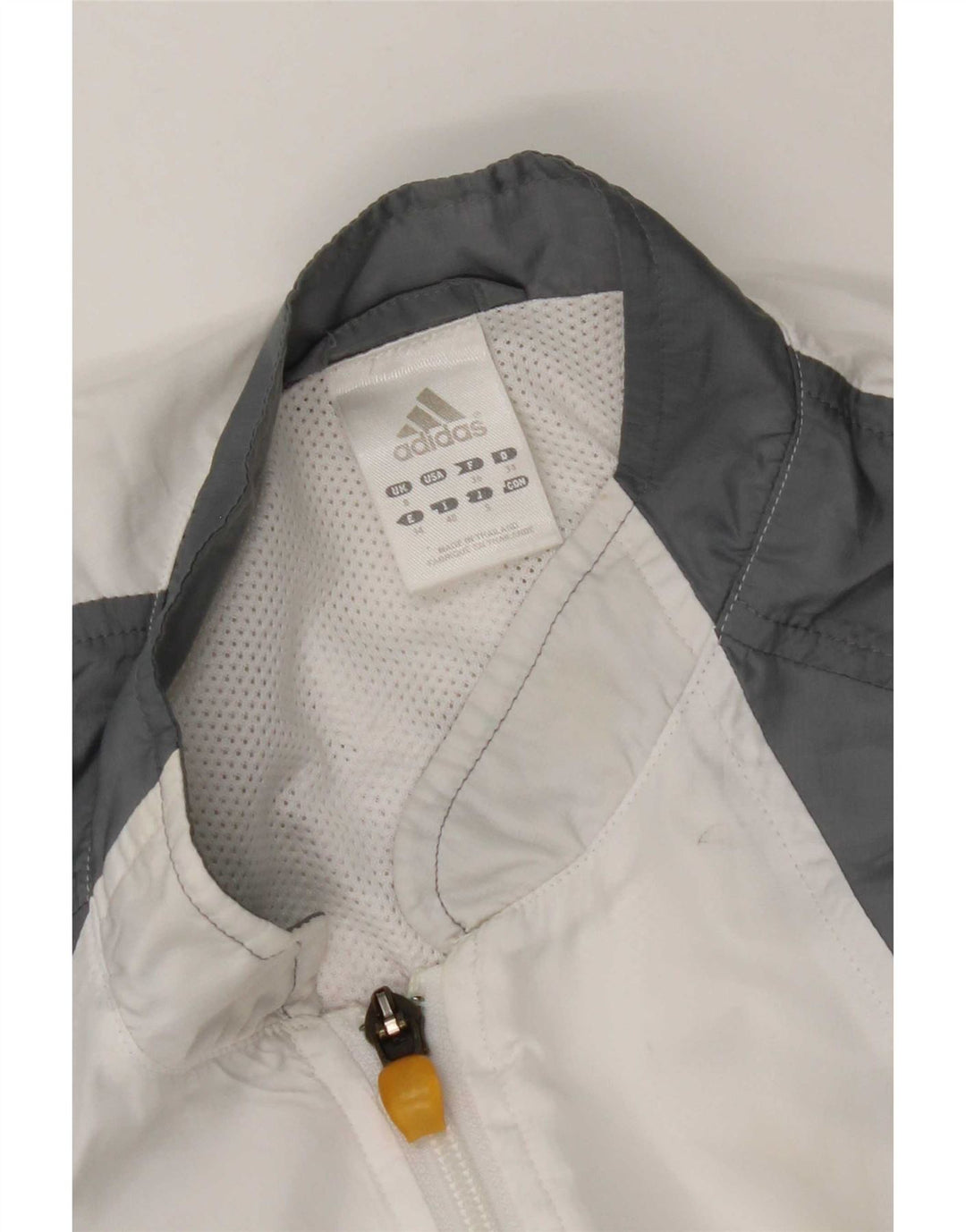Женский спортивный костюм Adidas Top Jacket UK 10, маленький серый с цветными блоками