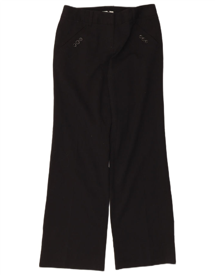 Женские брюки чинос Jigsaw Bootcut UK 8, маленькие W30 L31, черный полиэстер