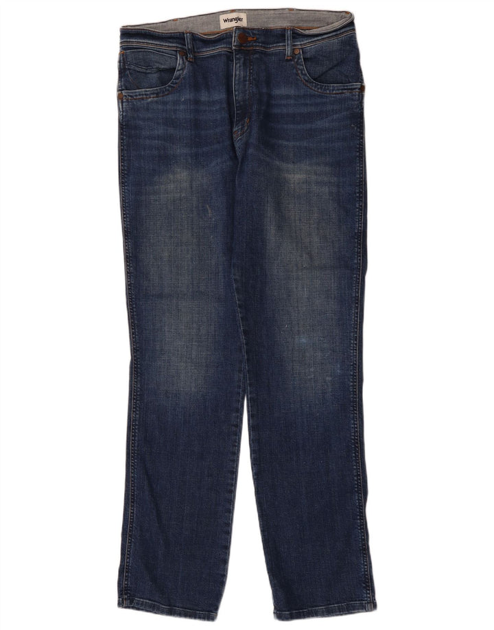 Мужские прямые джинсы Wrangler Texas W36 L34, синий хлопок