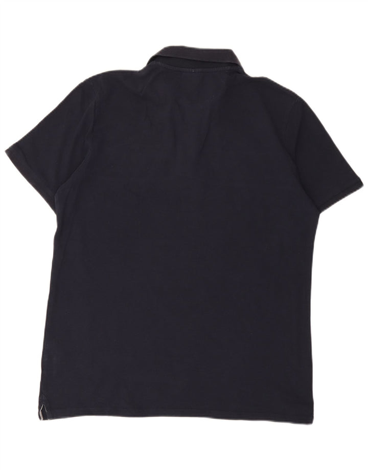 Мужская рубашка-поло Champion, большая хлопковая темно-синяя полоска