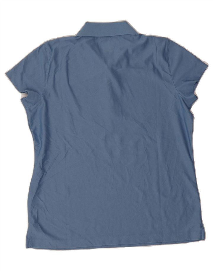 IZOD Womens Polo Shirt UK 16 Large Blue Polyester Vintage Izod and Second-Hand Izod from Messina Hembry 