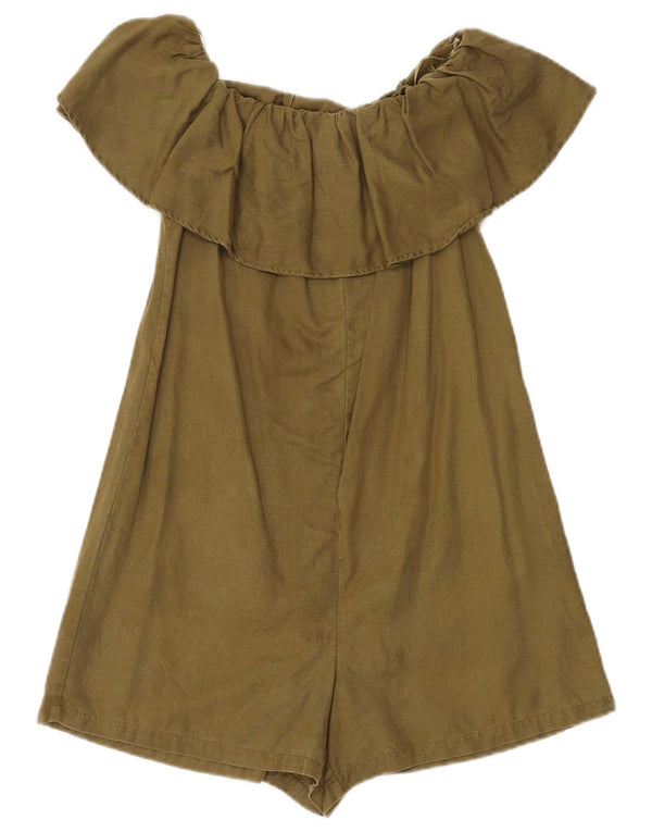 Женский комбинезон с открытыми плечами Zara UK 6 XS, хаки