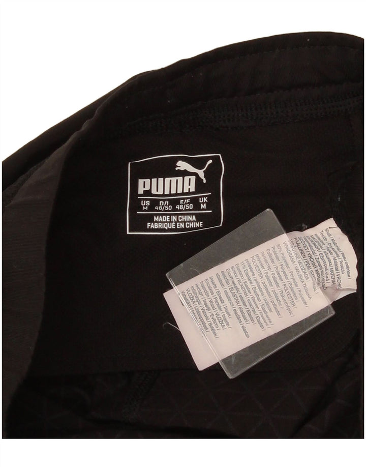 Женские леггинсы PUMA UK 12, средний черный, полиэстер с цветными блоками