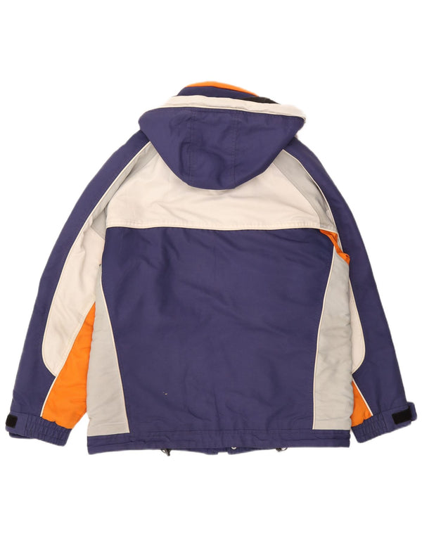 Мужская лыжная куртка Dialto с капюшоном UK 42 XL Темно-синяя с цветными блоками