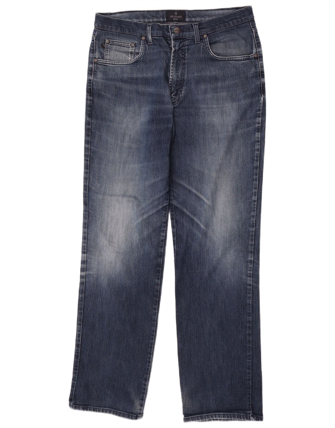 Мужские прямые джинсы Trussardi W36 L32, синий хлопок