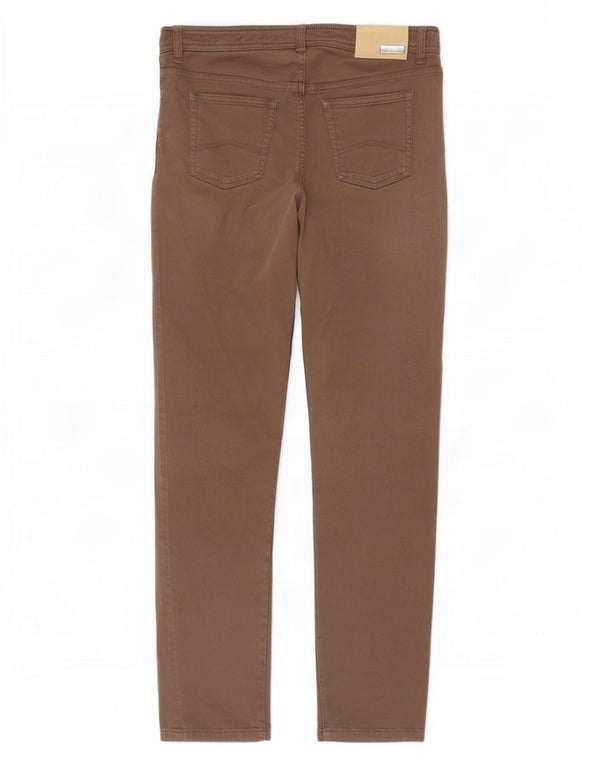 Женские узкие джинсы Armani Collezioni W31 L30, коричневые, хлопок