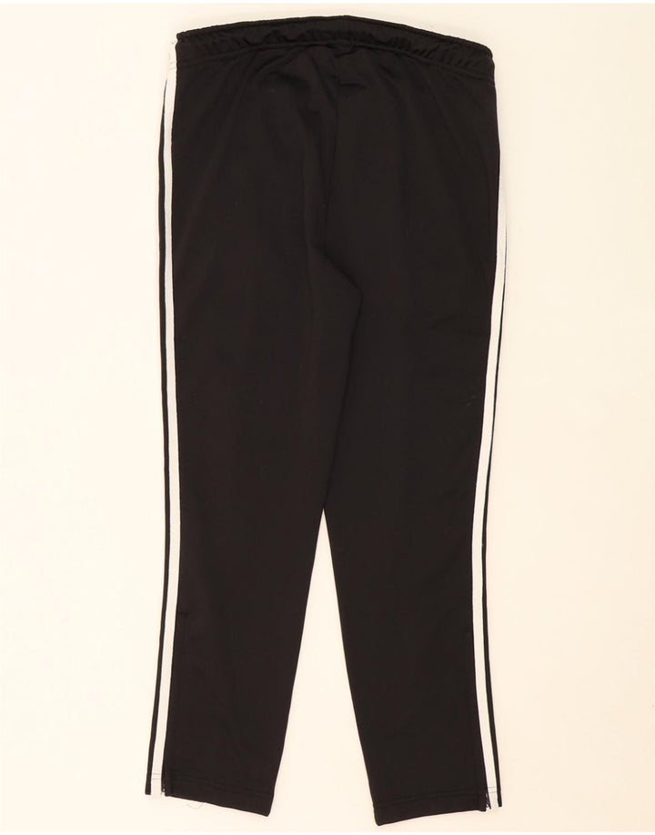 ADIDAS Womens Crop Tracksuit Trousers UK 12 Medium Black Polyester Vintage Adidas and Second-Hand Adidas from Messina Hembry 