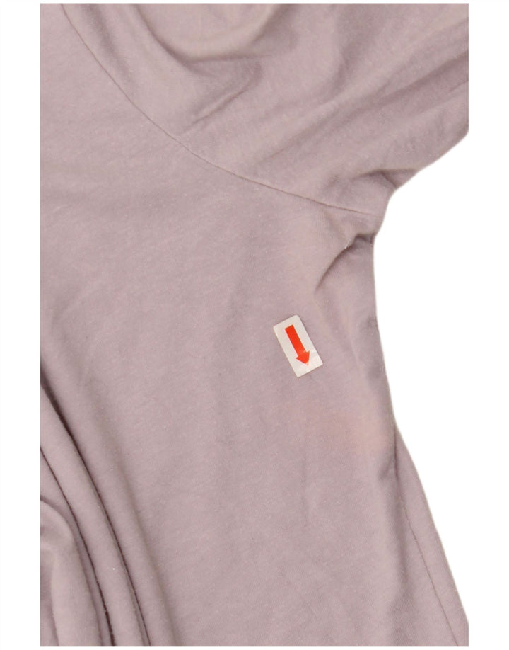 Женский топ Nautica с длинным рукавом UK 14, хлопковый средний фиолетовый цвет