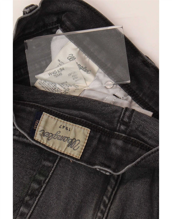 Мужские прямые джинсы Wrangler Texas W40 L34, серый хлопок