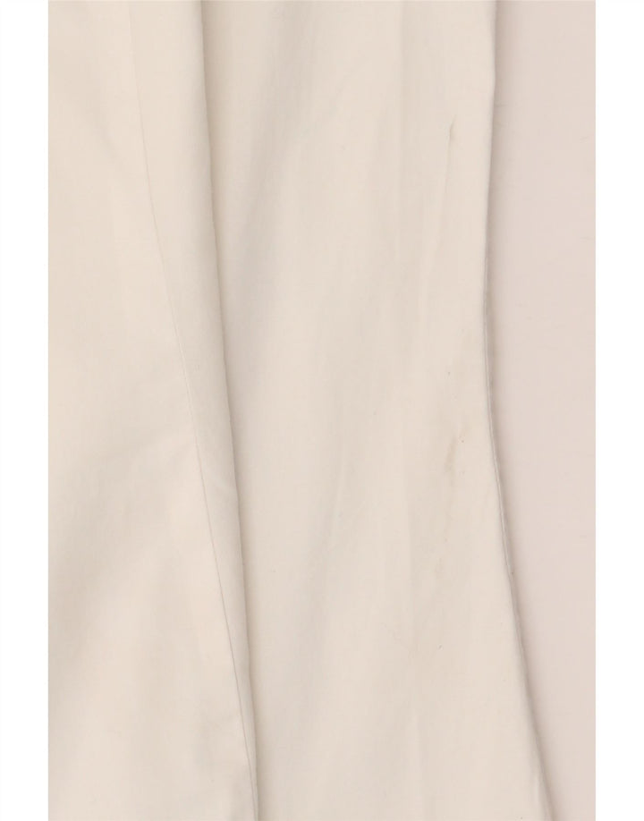 Рубашка женская с коротким рукавом BENETTON UK 16, большая белая, хлопок