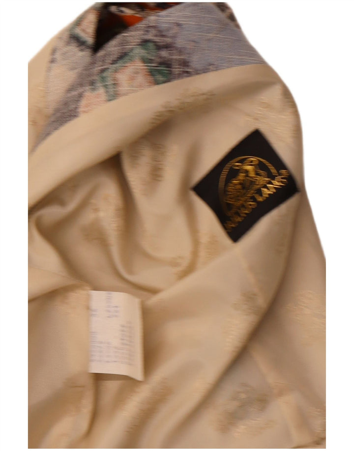 Julius Lang Мужской жилет с рисунком IT 54 XL Бежевый Лоскутный Вискоза