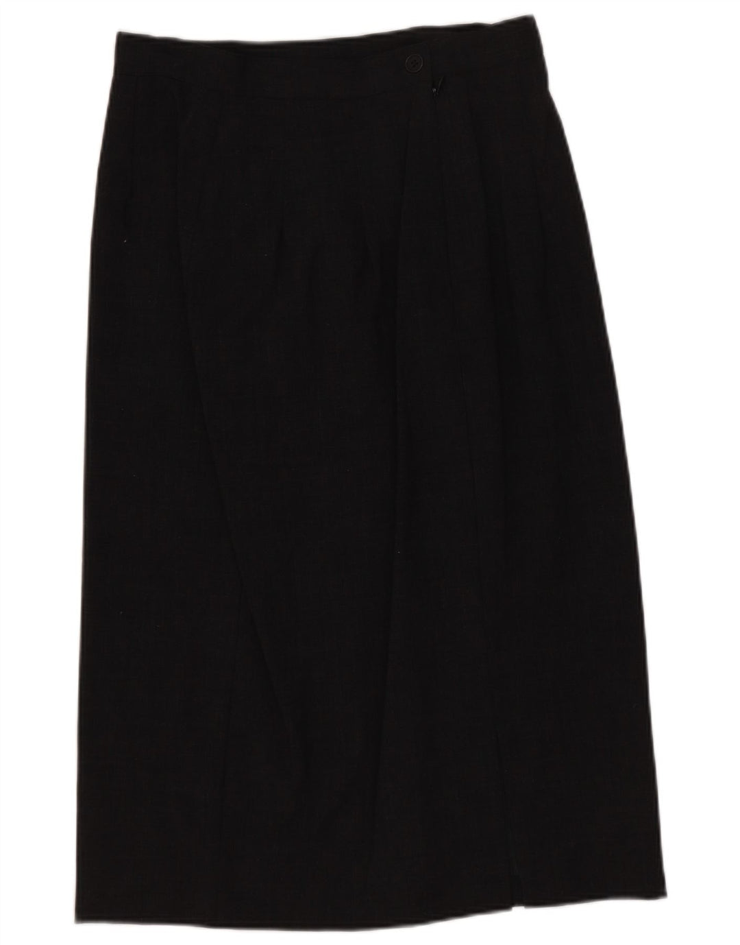 CALVIN KLEIN Женская прямая юбка US 8 Medium W26 Серая шерсть