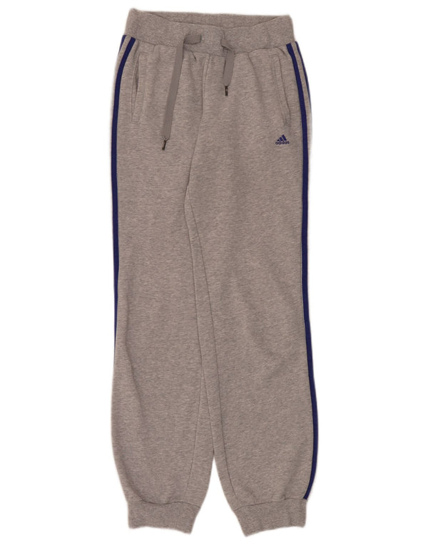 Женские спортивные брюки Adidas Climalite Брюки для бега Великобритания 4/6 XS Серые в крапинку